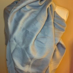 Coach Signature lightweight silk shawl scarf